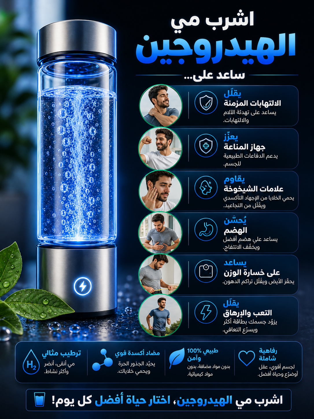 اشرب ميّ أنضف، أخفّ، وأطيب وين ما كنت 🚀